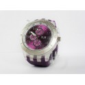 Montre silicone violet