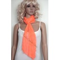 Foulard cheche orange fluo